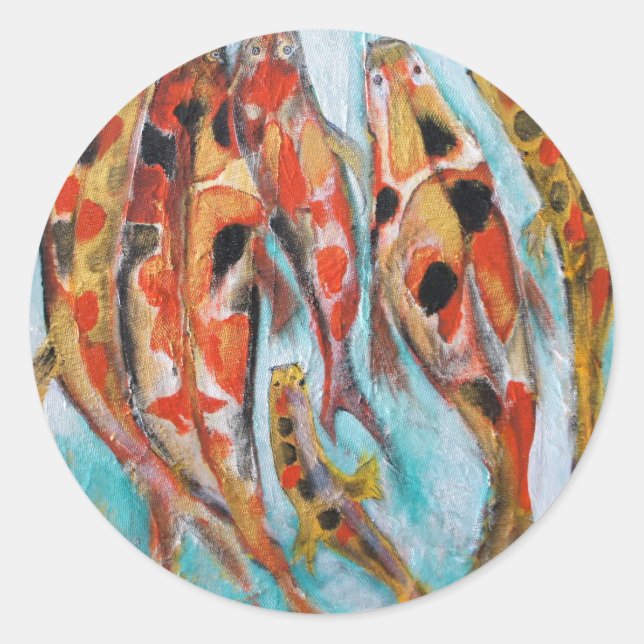 STICKER ROND KOI (Devant)