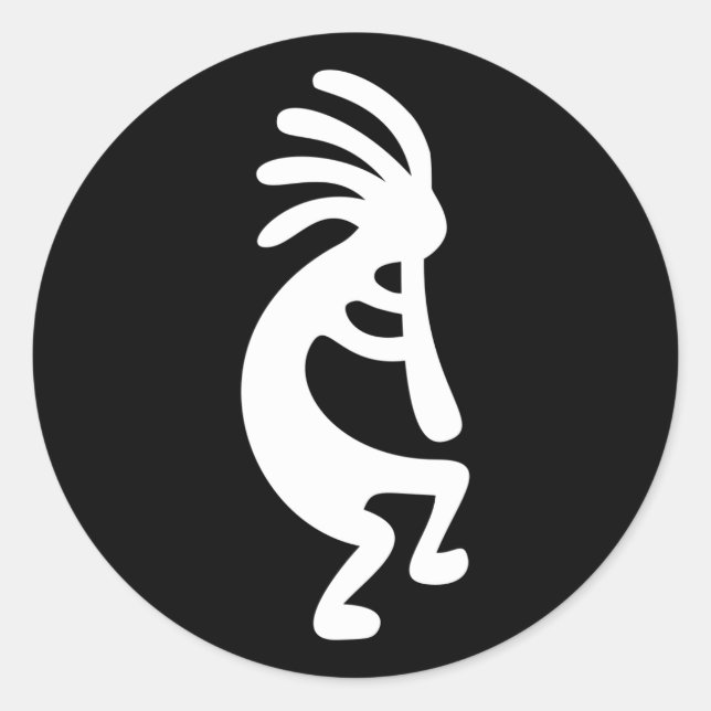 Sticker Rond Kokopelli (Devant)