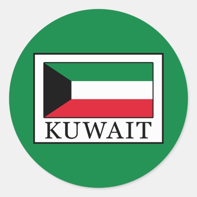 Sticker Rond Koweït (Devant)