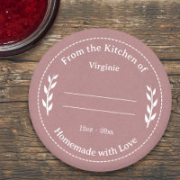 Kraft rose et rustique fait avec chevalet Étiquett