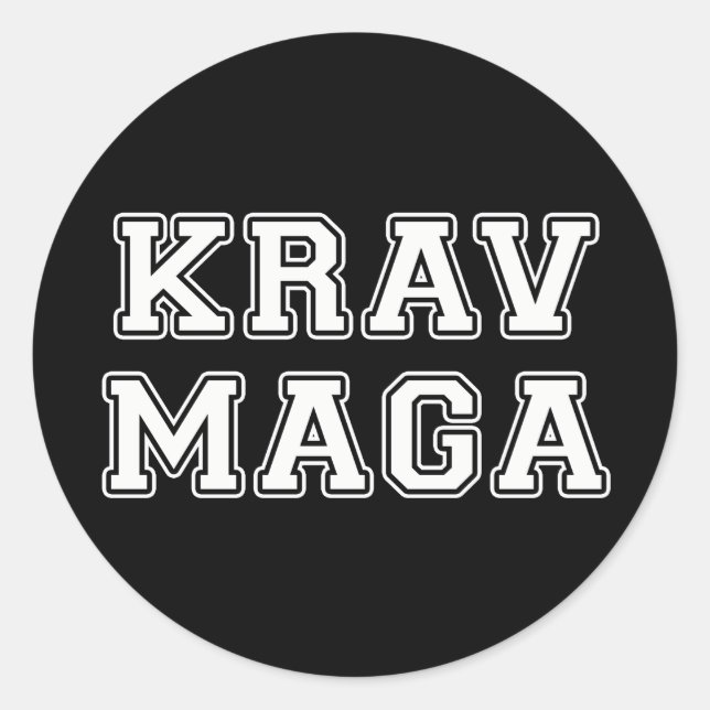 Sticker Rond Krav Maga (Devant)