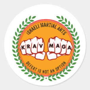 Sticker Rond Krav Maga - la défaite n'est pas une option