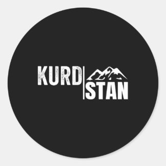 Sticker Rond Kurdes kurdes Kurdes Kurdistan