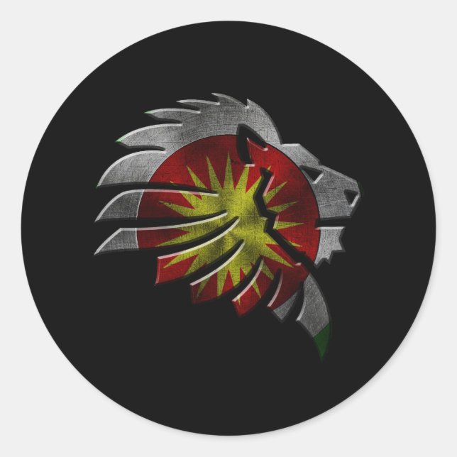 Sticker Rond Kurdistan (Devant)