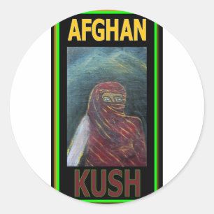 STICKER ROND KUSH AFGHAN