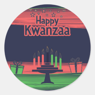 Sticker Rond Kwanzaa