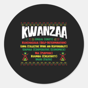 Sticker Rond Kwanzaa - Festival du patrimoine afro-américain 1