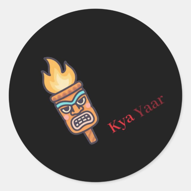 Sticker Rond Kyaa Yaar (Devant)