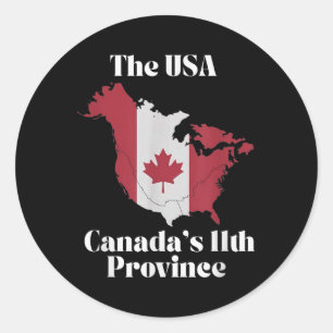 Sticker Rond La 11e Province des États-Unis