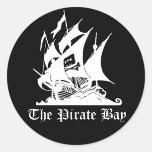 Sticker Rond La baie de pirate