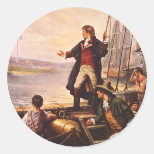 Sticker Rond La bannière étoilée de Percy Moran