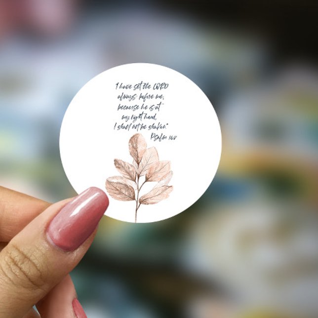 Sticker Rond La Bible Verse Lord Leafy (Créateur téléchargé)