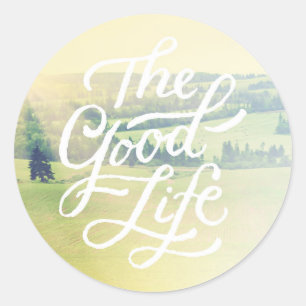 Sticker Rond La Bonne Vie 2