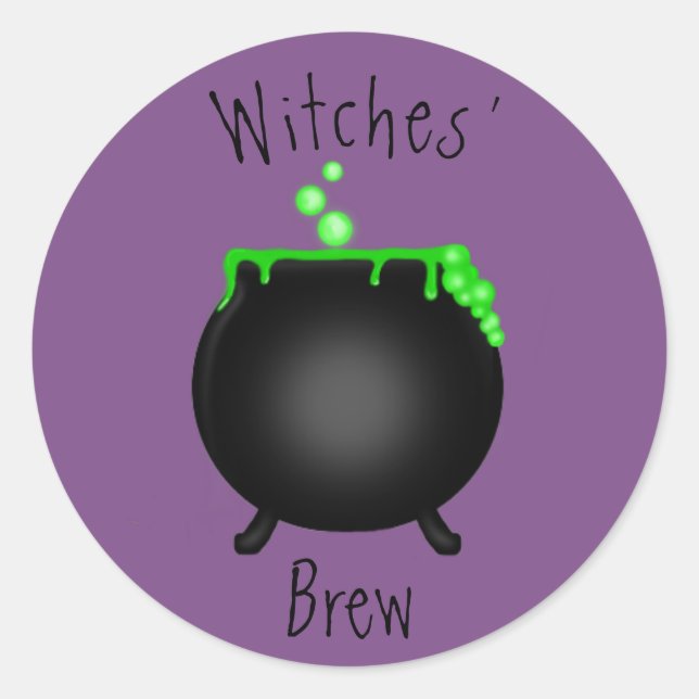 Sticker Rond La brasse des sorcières (Devant)