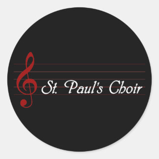 Sticker Rond La chorale de St. Paul