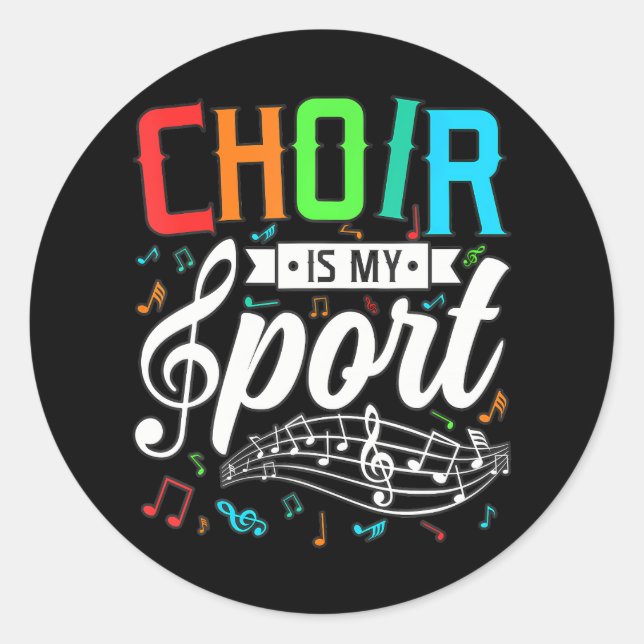 Sticker Rond La chorale Myport Choiringing (Devant)