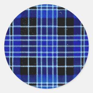 STICKER ROND "LA CLERGIE" TARTAN
