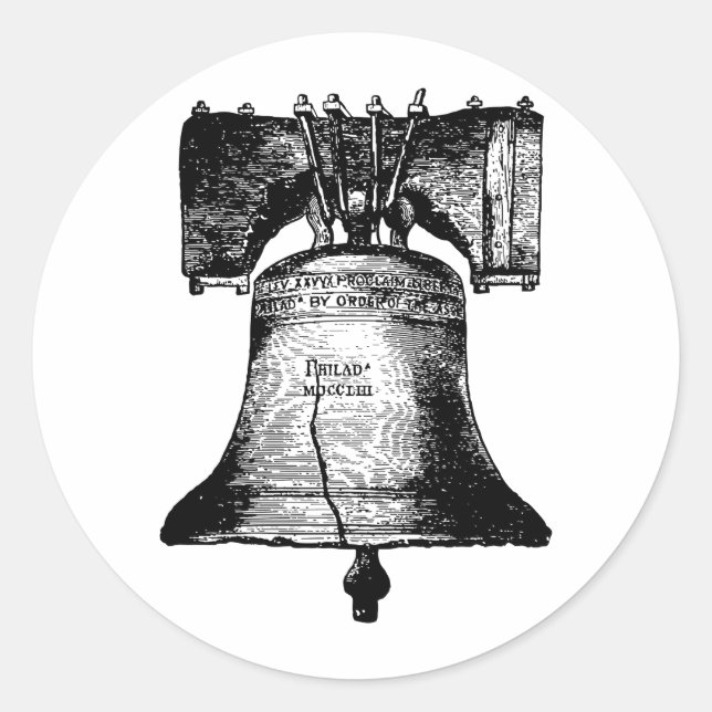 Sticker Rond La Cloche de la liberté (Devant)