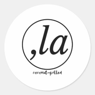 Sticker Rond La Coconut Pill Kamala Harris Femmes