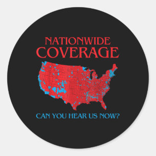 Sticker Rond La Couverture Nationale De Trump 2024 Peut-On Nous