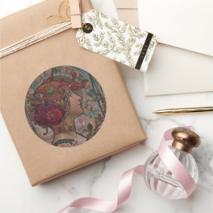 Sticker Rond La Dame des roses