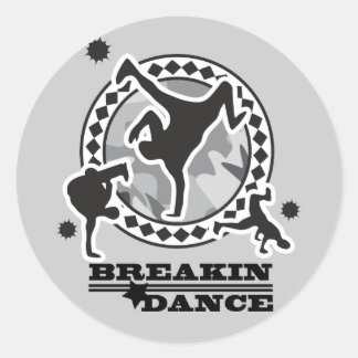 STICKER ROND LA DANSE DE BREAKIN