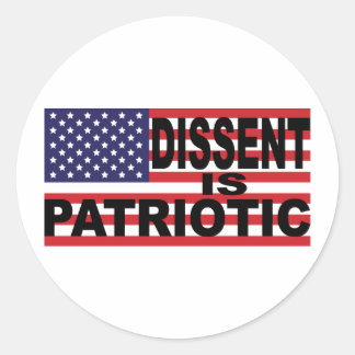Sticker Rond La dissidence est patriotique