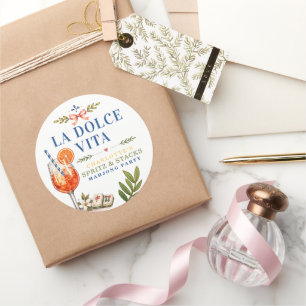 Sticker Rond La Dolce Vita Mahjong Spritz & Stacks