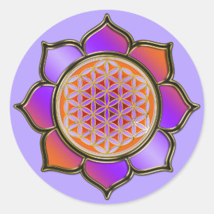 Sticker Rond La Fleur de la Vie
