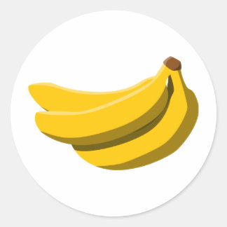 Sticker Rond La folie banane !