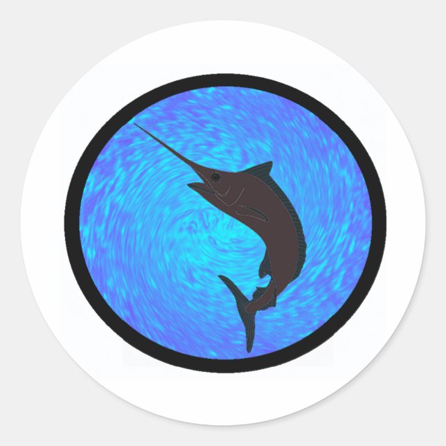 STICKER ROND LA FORCE DES MARLINS (Devant)