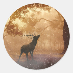 Sticker Rond La Forêt