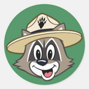 Sticker Rond La garde forestière Rick de Rick   de garde