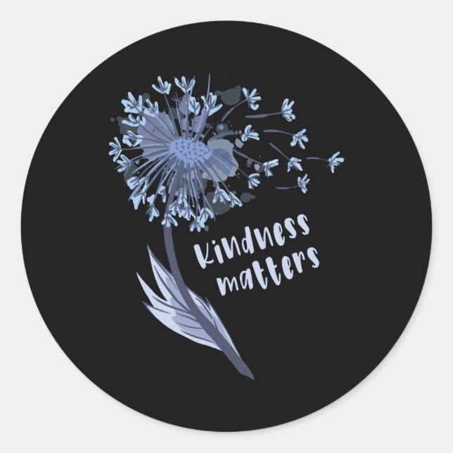 Sticker Rond La gentillesse compte (Devant)