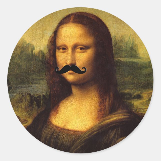 Sticker Rond La Gioconda (Devant)