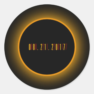 Sticker Rond La Grande Éclipse 08.21.2017