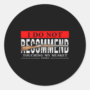 Sticker Rond La guerre civile de l'aile de Musket, qui refaçonn