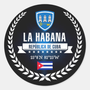 Sticker Rond La Havane