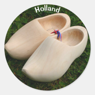 Sticker Rond La Hollande : Entraves en bois néerlandaises