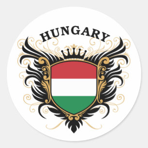 Sticker Rond La Hongrie
