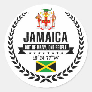 Sticker Rond La Jamaïque