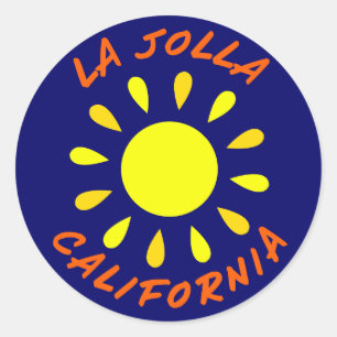 Sticker Rond La Jolla, Californie
