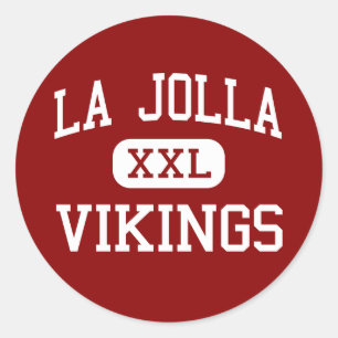 Sticker Rond La Jolla - Vikings - High - La Jolla California