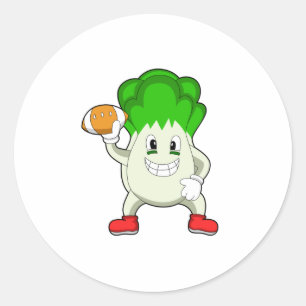 Sticker Rond La laitue au football