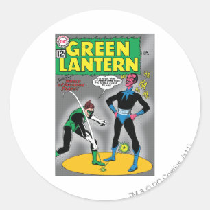 Sticker Rond La lanterne verte enlève l'anneau