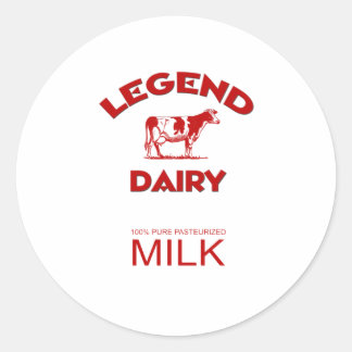 Sticker Rond La légendaire laiterie
