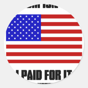 Sticker Rond La liberté n'est pas libre