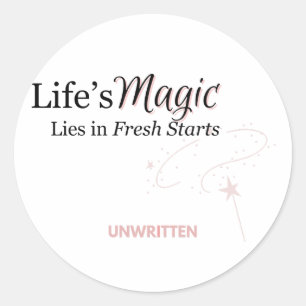 Sticker Rond La magie de la vie