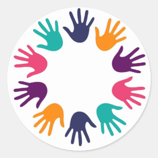 Sticker Rond La Main