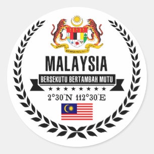 Sticker Rond La Malaisie